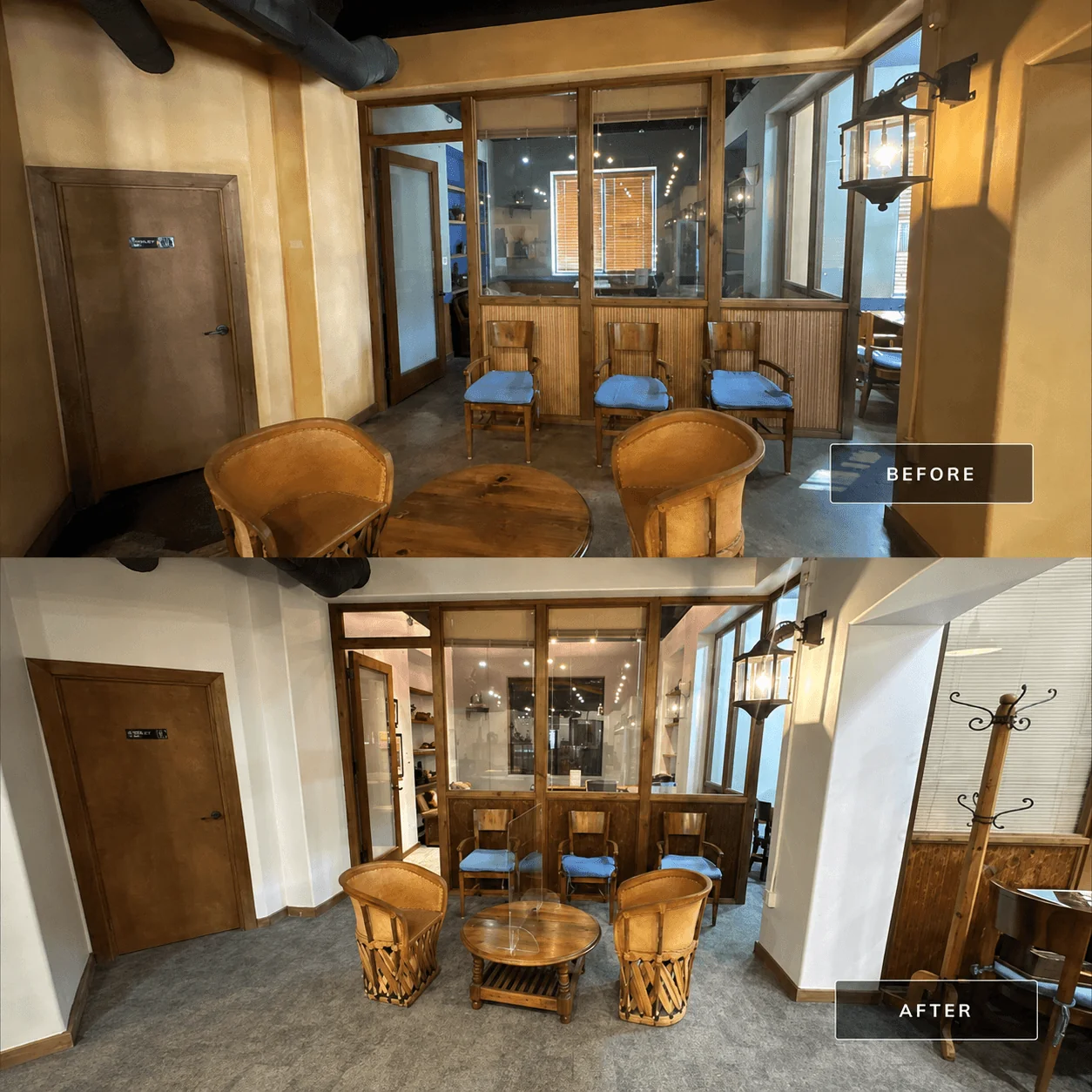 Before and after comparison of commercial facility improvement 3